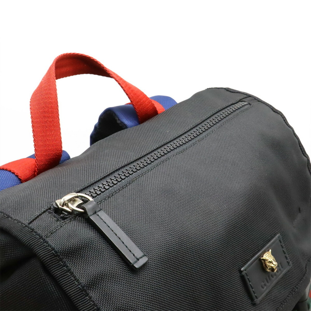 GUCCI Authentic Black Leather Backpack - Picture 8 of 10